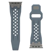 UAG Bracelet Monarch en silicone Apple Watch | 44/45/46/49 mm - Cloud Blue/Titanium