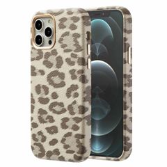 Selencia Coque Sabi imprimé panthère avec MagSafe Apple iPhone 12 (Pro) - Soft Ivory