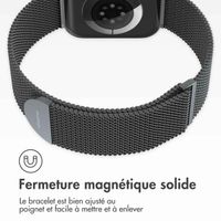 imoshion Bracelet magnétique milanais Apple Watch | 44/45/46/49 mm - Taille M - Space Grey