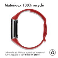 imoshion Bracelet Sport⁺ en silicone Fitbit Charge 5 / 6 - Red & Black