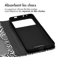 imoshion Étui de télephone portefeuille Design Xiaomi Poco X6 Pro - Black And White