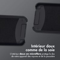 imoshion Coque arrière Color avec cordon amovible et MagSafe Samsung Galaxy S25 / S24 - Noir
