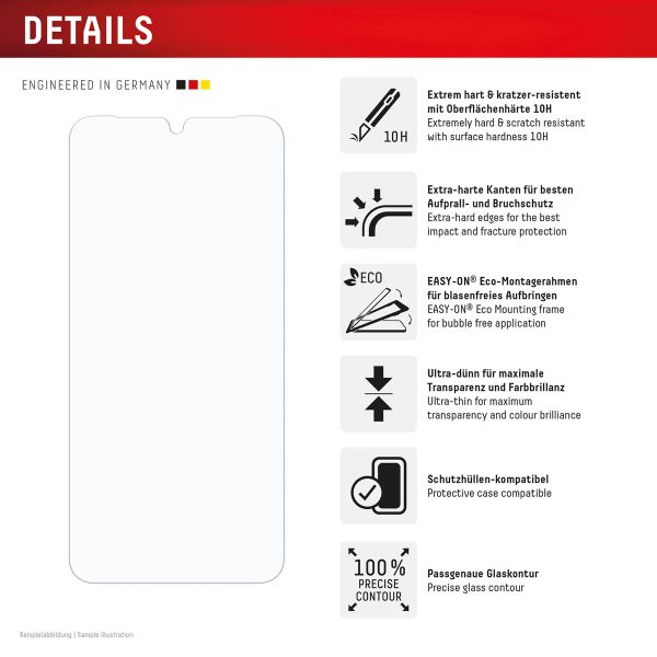 Displex Protection d'écran en verre trempé Real Glass Samsung Galaxy A16 (4G/5G) / A17 (4G/5G)