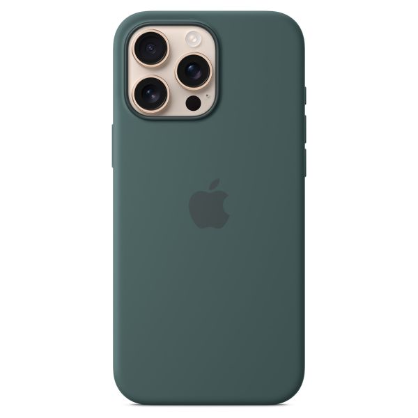 Apple Coque en silicone MagSafe Apple iPhone 16 Pro Max - Lake Green