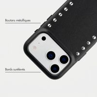 Selencia Coque arrière Studs avec MagSafe Apple iPhone 17 Pro - Velvet Black