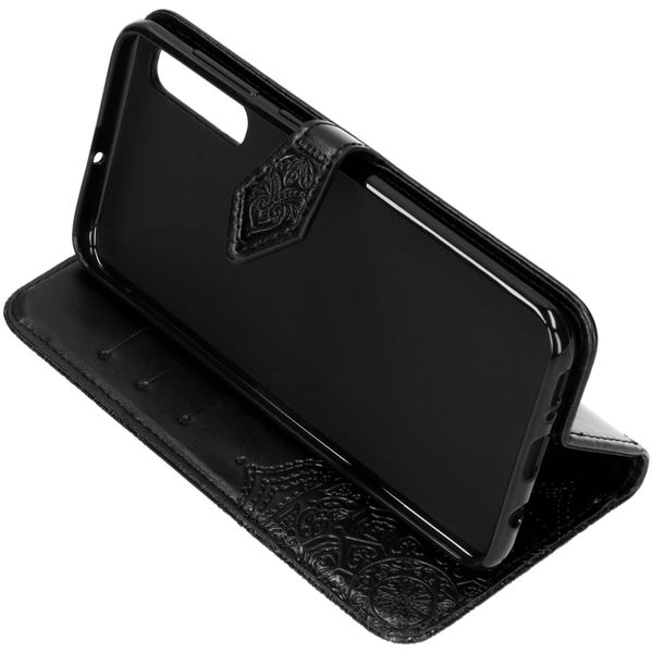 Etui de télephone portefeuille Mandala Samsung Galaxy A50 / A30s - Noir