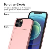 imoshion Coque arrière avec porte-cartes Apple iPhone 12 (Pro) - Rose Doré