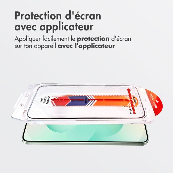 Accezz Protecteur d'écran en verre trempé + Applicateur Samsung Galaxy S24 Plus / S25 Plus