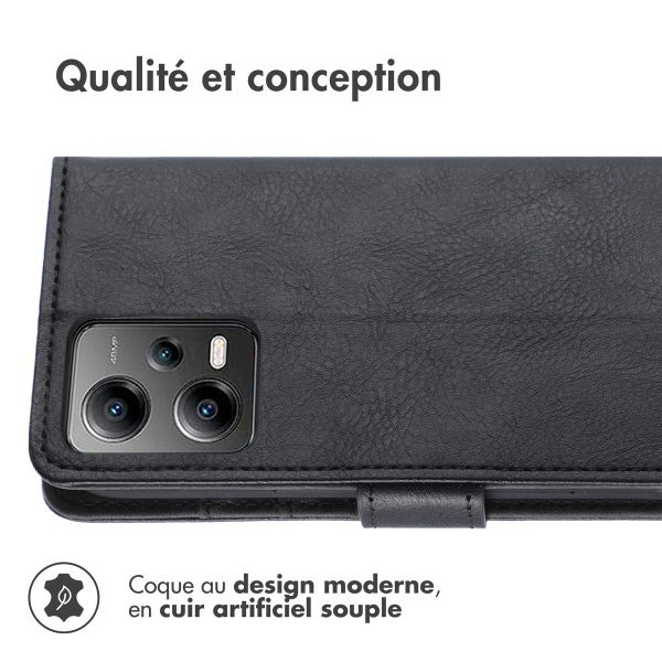 imoshion Étui de télephone portefeuille de luxe Xiaomi Poco X5 5G - Noir
