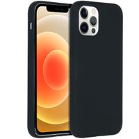 Accezz Coque Liquid Silicone Apple iPhone 12 Pro Max - Noir