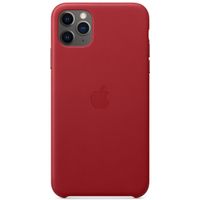Apple 4 Pack Coque Leather Apple iPhone 11 Pro Max - Red + Saddle Brown + Midnight Blue + Black