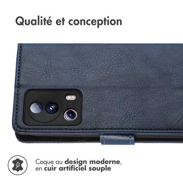 imoshion Étui de télephone portefeuille de luxe Xiaomi 13 Lite - Bleu foncé