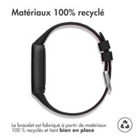 imoshion Bracelet sport silicone Fitbit Luxe - Noir & Rose