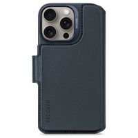 Decoded Portefeuille détachable 2 en 1 en cuir MagSafe Apple iPhone 16 Pro - Navy