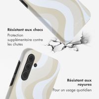 Selencia Coque arrière Vivid Samsung Galaxy A55 - Desert Waves Beige