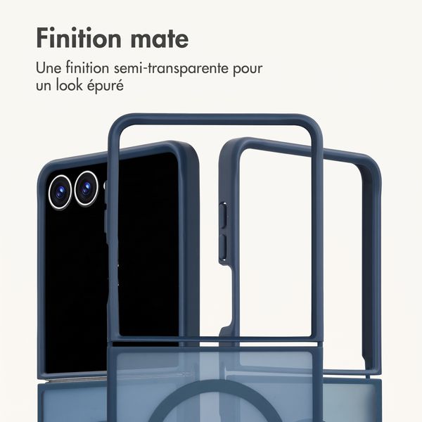imoshion Coque Color Guard avec MagSafe Samsung Galaxy Z Flip 8 - Bleu foncé