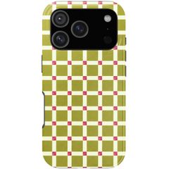 Selencia Coque arrière Vivid Apple iPhone 18 Pro / 17 Pro - Check This Olive