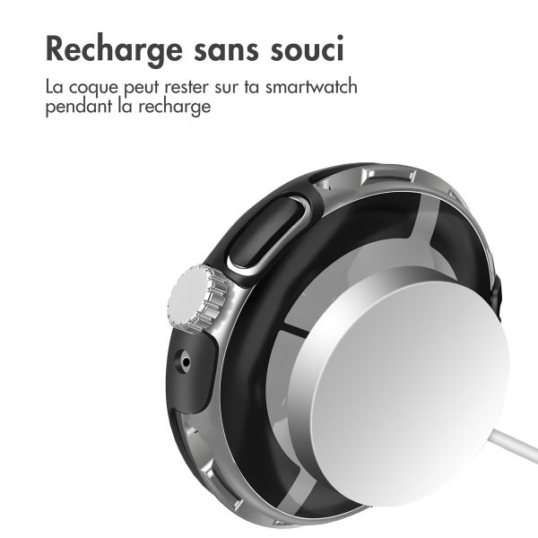 imoshion Coque rigide à couverture complète Google Pixel Watch / Watch 2 / Watch 3 / Watch 4 (41 mm) - Noir