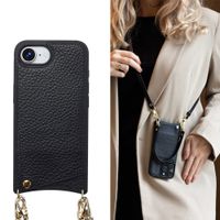 Selencia Coque de télephone Nova avec cordon et porte-cartes Apple iPhone 17e / 16e - Noir