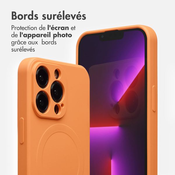 imoshion Coque Couleur avec MagSafe Apple iPhone 13 Pro - Orange
