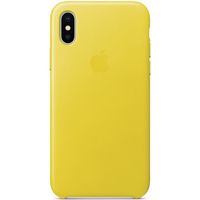Apple Coque Leather Apple iPhone X - Spring Yellow