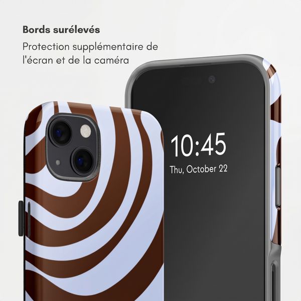 Selencia Coque arrière Vivid Apple iPhone 13 Pro - Dream Swirl Chocolate