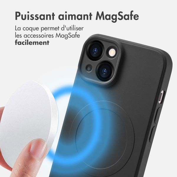 imoshion Coque Couleur avec MagSafe Apple iPhone 14 - Noir