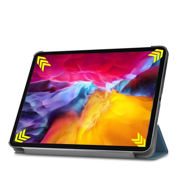 imoshion Coque tablette Trifold Apple iPad Pro 11 (2022 / 2021 / 2020 / 2018) - Vert foncé