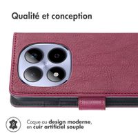 imoshion Étui de télephone portefeuille de luxe Xiaomi Redmi Note 15 Pro (5G) - Bordeaux