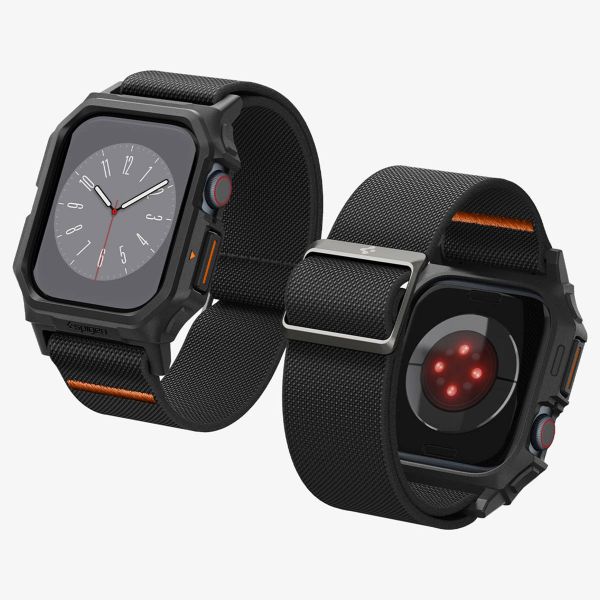 Spigen Lite Fit Pro™ Case + Bracelet Apple Watch Series 10 / 11 - 42 mm - Noir Mat