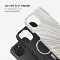 Selencia Coque arrière Vivid avec MagSafe Apple iPhone 15 - Nature Light Brown