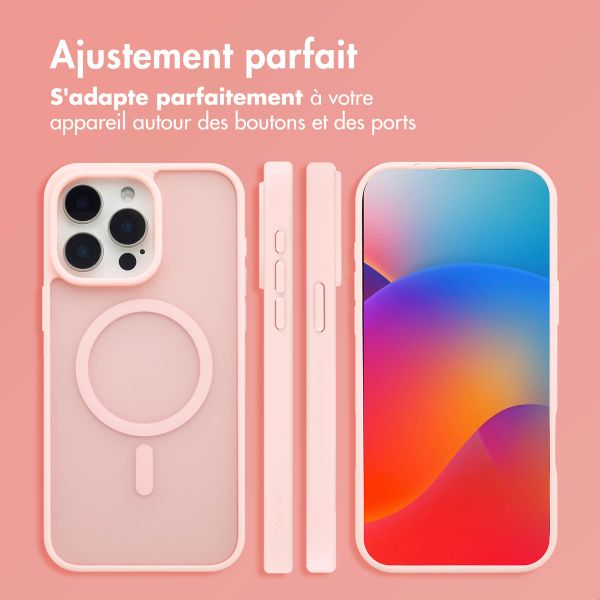 imoshion Coque Color Guard avec MagSafe Apple iPhone 15 Pro Max - Rose clair