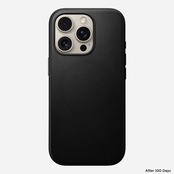 Nomad Coque Modern Leather avec MagSafe Apple iPhone 16 Pro - Nomad Black