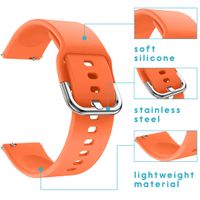 imoshion Bracelet silicone Samsung Galaxy Watch 4 / 5 / 6 / 7 / FE (20 mm) - Orange