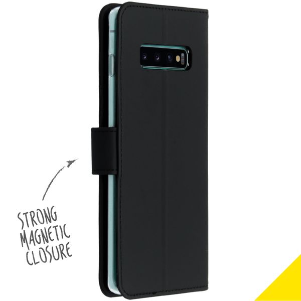 Accezz Étui de télephone Wallet Samsung Galaxy S10 Plus - Noir