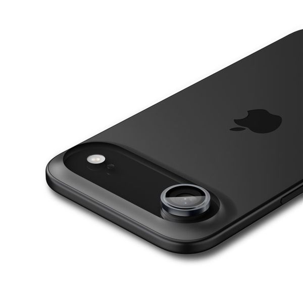 Spigen Optik Pro EZ Fit Lens Protector - Protection d'objectif de caméra (lot de 2) Apple iPhone Air - Crystal Gray