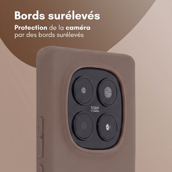 imoshion Coque Couleur Xiaomi Redmi Note 15 Pro (4G) - Marron