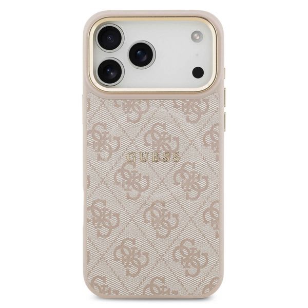 Guess Coque MagSafe Classic avec logo 4G Apple iPhone 17 Pro Max - Rose