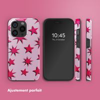 Selencia Coque arrière Vivid avec MagSafe Apple iPhone 15 Pro - Stars Rubine Red Light Pink