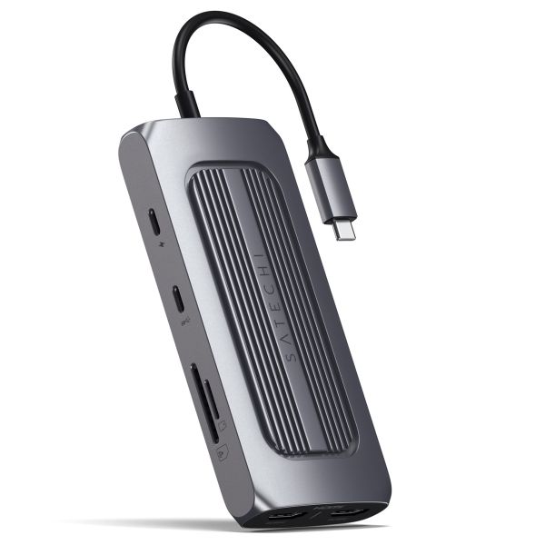 Satechi Adaptateur USB-C Multiport MX - Station d’accueil - Hub USB-C pour ordinateur portable - Space Gray