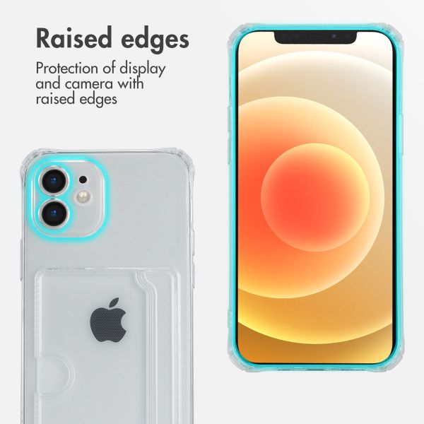 imoshion Coque silicone avec porte-cartes Apple iPhone 12 Mini - Transparent