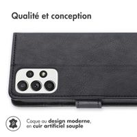 imoshion Étui de télephone portefeuille de luxe Samsung Galaxy A33 - Noir