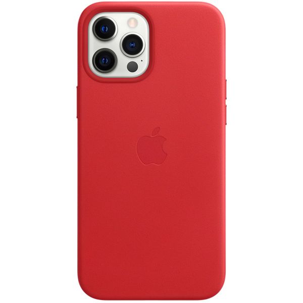 Apple 4 Pack Coque Leather Apple iPhone 12 Pro Max - California Poppy + Red + Deep Violet + Black