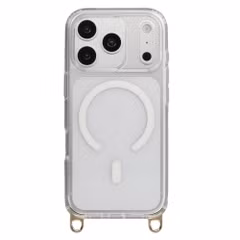 Selencia Coque arrière Rivièra MagSafe avec crochets amovibles Apple iPhone 18 Pro / 17 Pro - Transparent