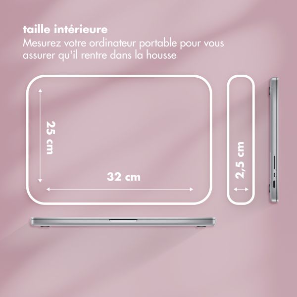 Selencia Pochette ordinateur Puffy 13-14 pouces - Magenta Fire