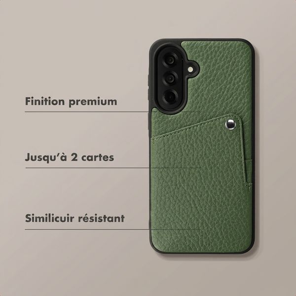 Selencia Coque Riva avec porte-cartes Samsung Galaxy A37 (5G) - Sage Green