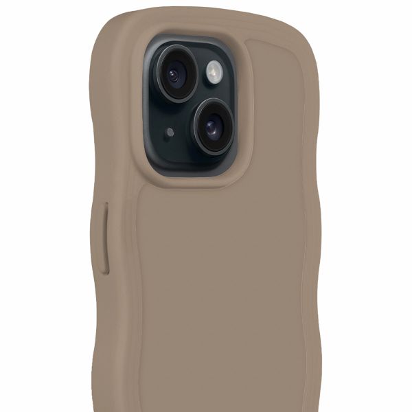 Holdit Coque Wavy Apple iPhone 17e / 16e / 15 / 14 / 13 - Mocha Brown