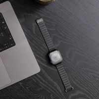 imoshion Bracelet en cuir magnétique Apple Watch | 38/40/41/42 mm - Noir