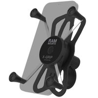 RAM Mounts Support de téléphone X-Grip® Tough-strap pour vélo / scooter / moto - Rotation à 360° - Universel - Grand - Noir