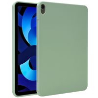 Accezz Coque Liquid Silicone avec porte-stylet Apple iPad Air 11 pouces (2026) M4 / (2025) M3 / (2024) M2 / Air 5 (2022) / Air 4 (2020) - Vert clair